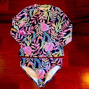 Lilly Pulitzer Rash Guard and Matching Bottoms 🪸